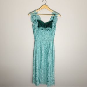 1950s vintage lace wiggle dress